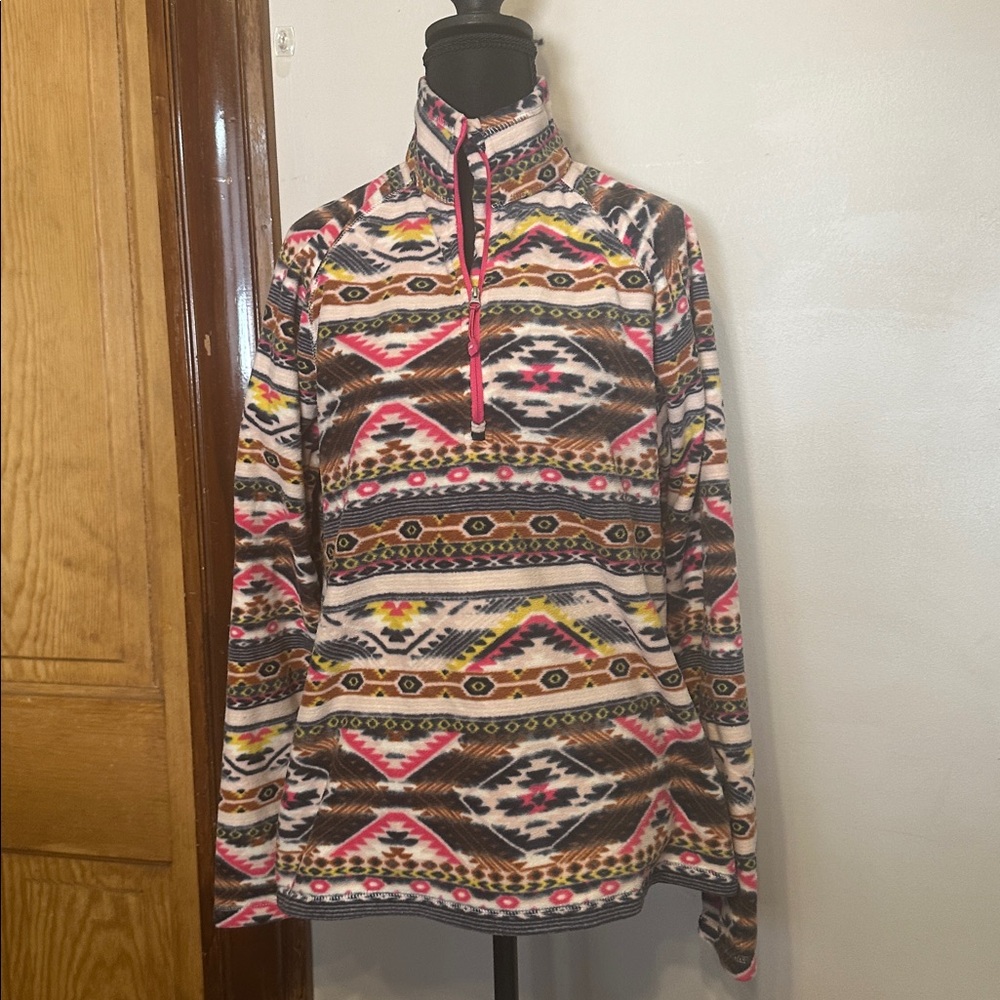 Eddie Bauer Multicolor Fleece Pullover